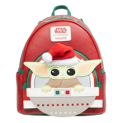 Loungefly Baby Yoda Christmas Mini Backpack