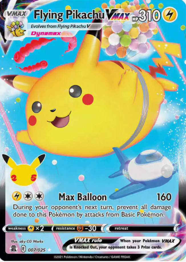 Flying Pikachu Vmax 007/025