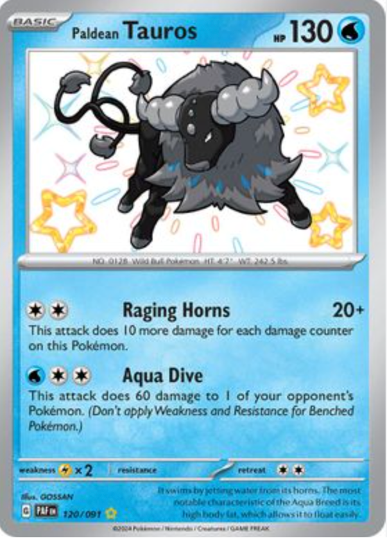 Paldean tauros 120/091