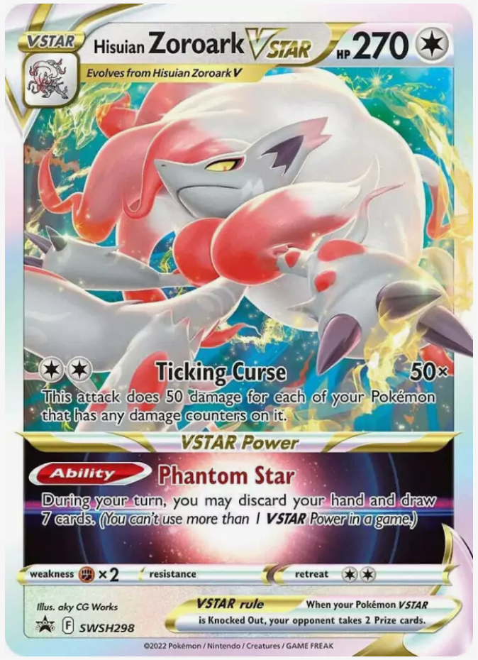 Hisuian Zoroark Vstar SWSH298