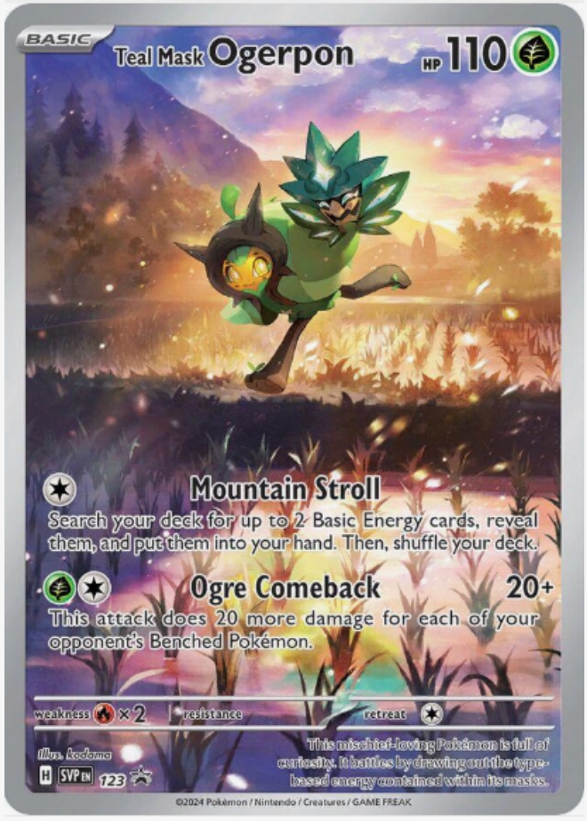 Teal Mask Ogerpon 123 PROMO