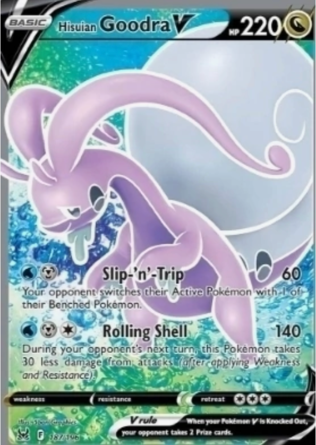 Hisuian goodra v rev. holo 187/196