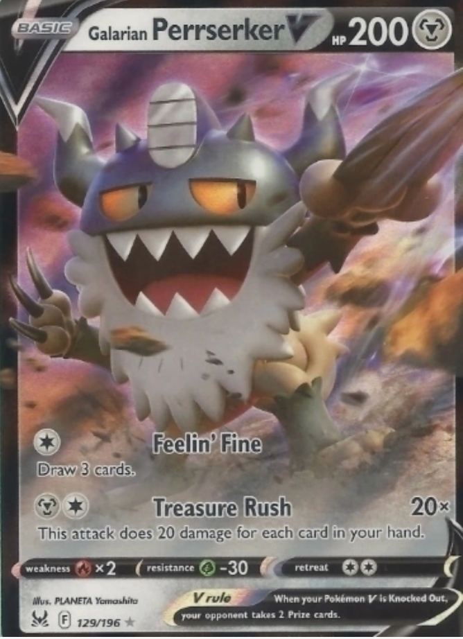 Galarian Perrserker V 129/196