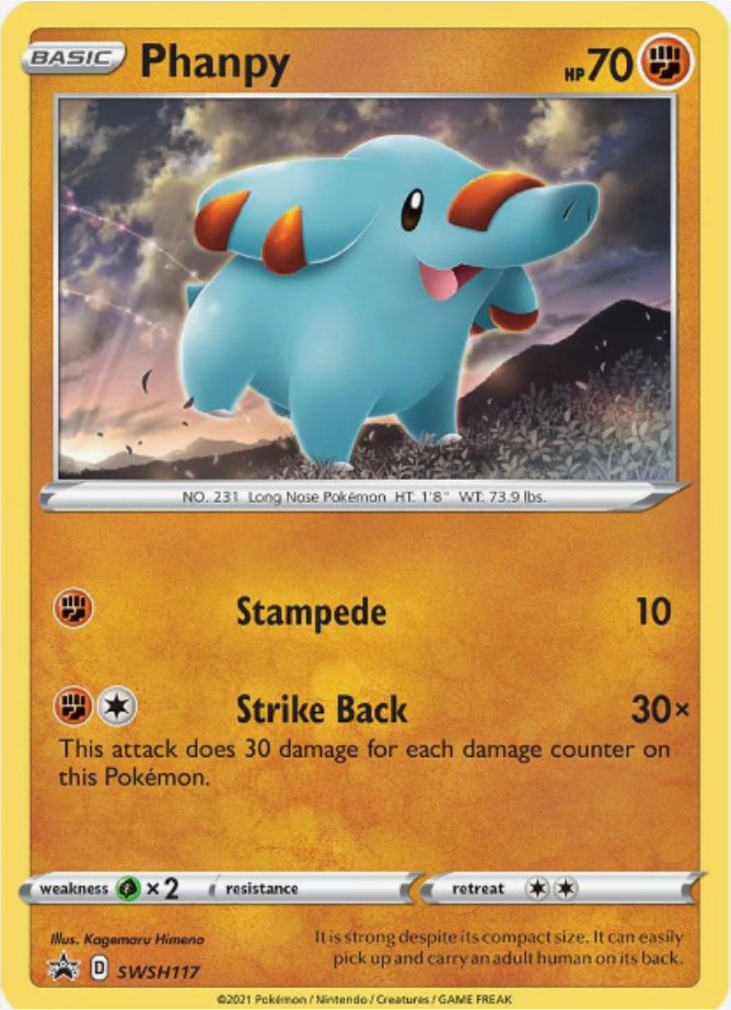 Phanpy SWSH117 Promo