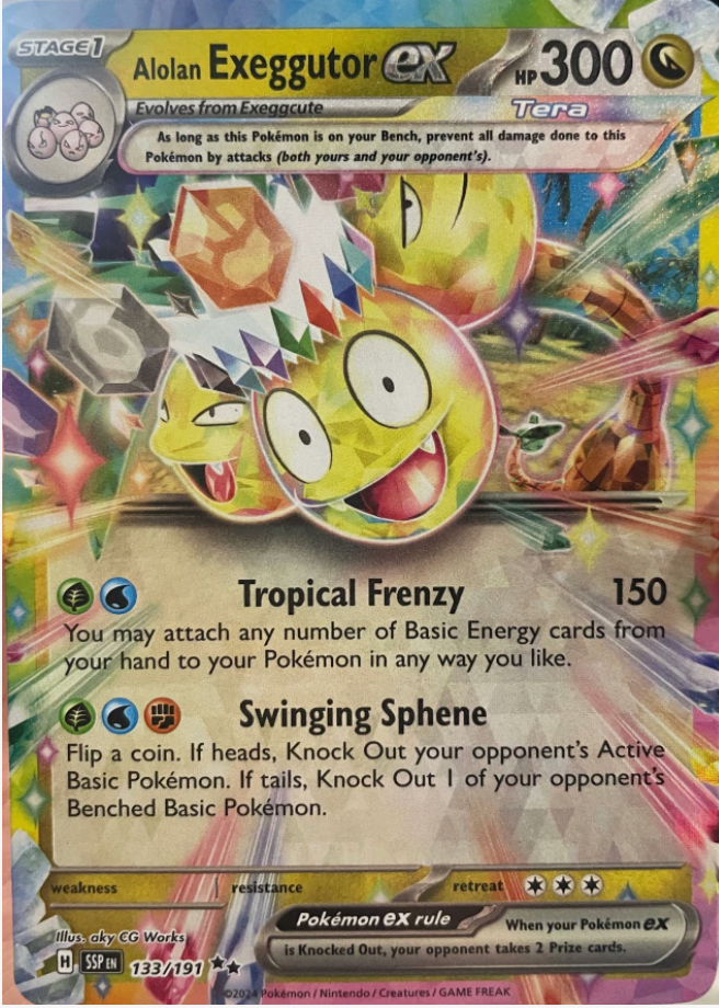Alolan exeggutor EX 133/191