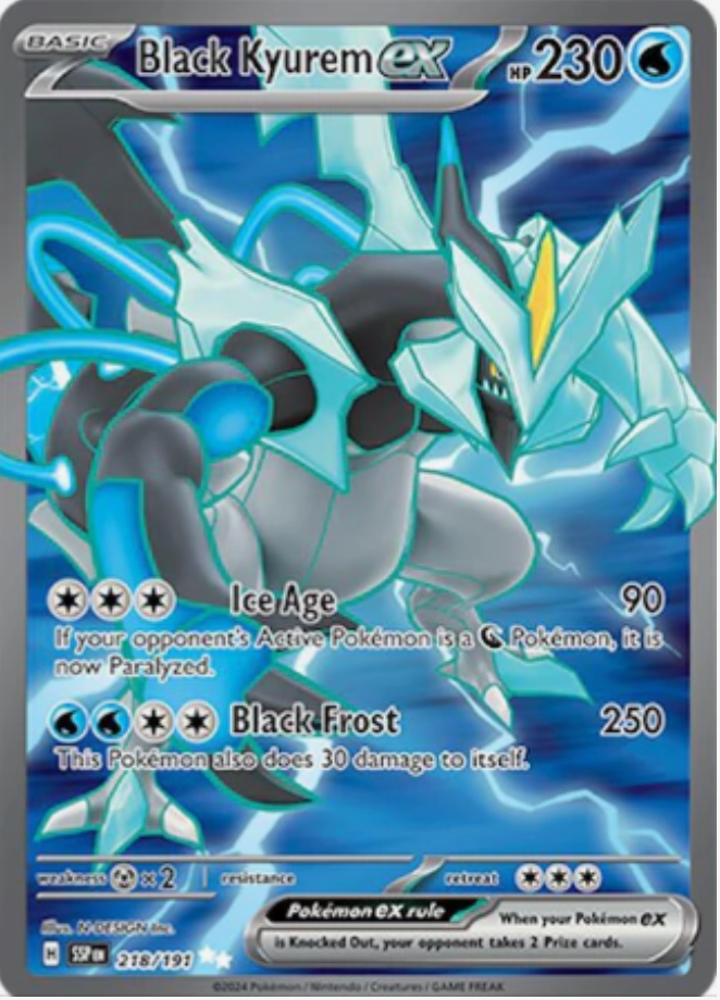 Black kyurem EX 218/191