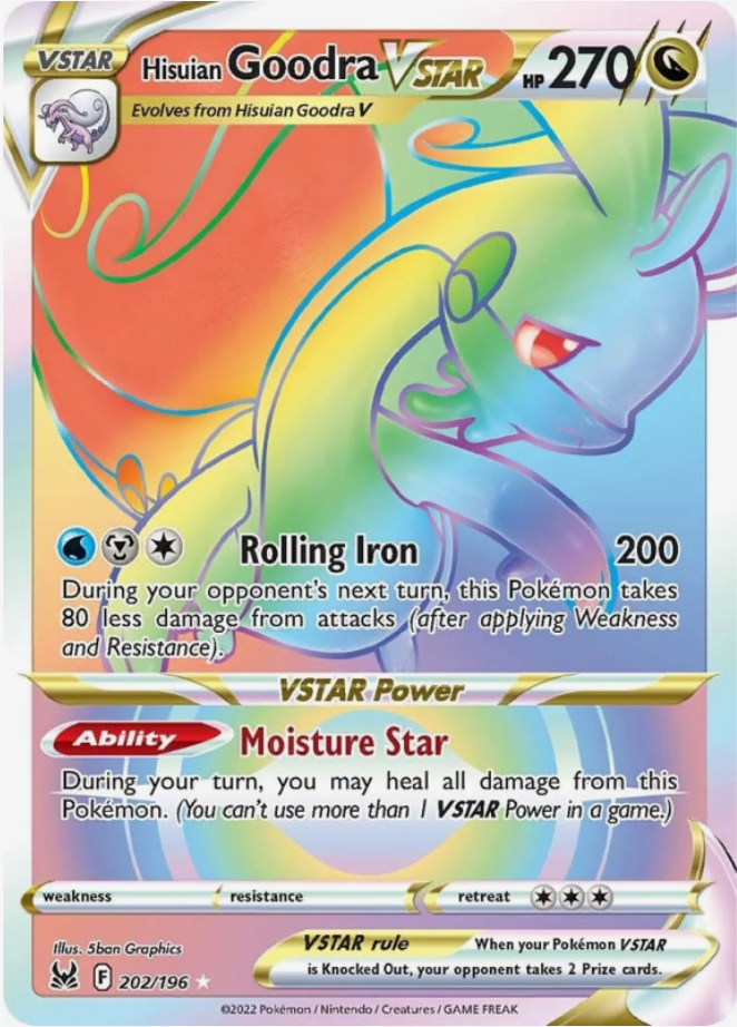 Hisuian goodra vstar 202/196