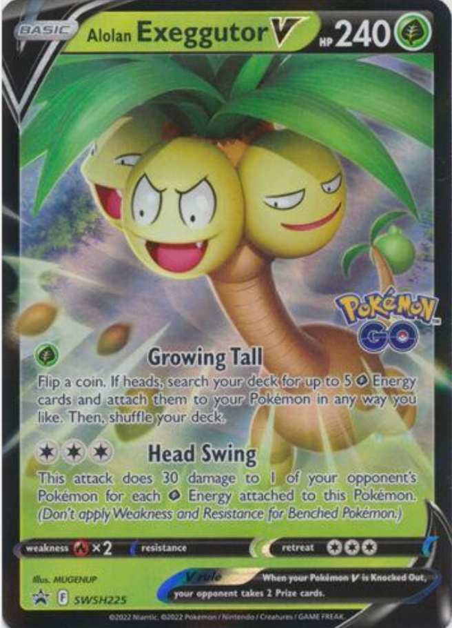 Alolan Exeggutor V SWSH225 Promo