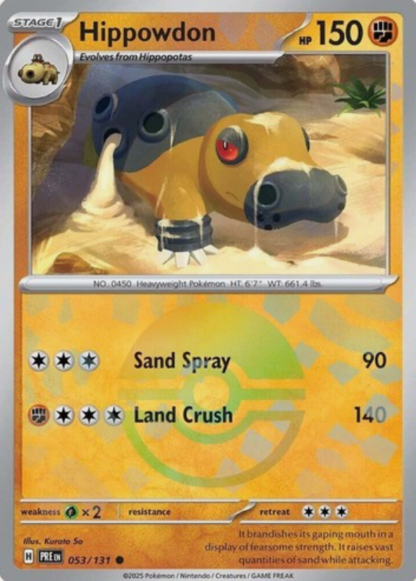 Hippowdon 053/131 Poke Ball