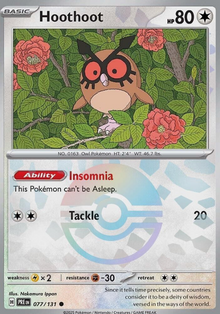 Hoothoot 077/131 Poke Ball