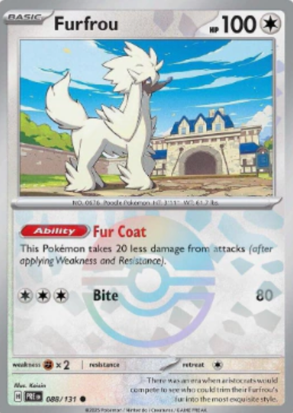 Furfrou 088/131 Poke Ball