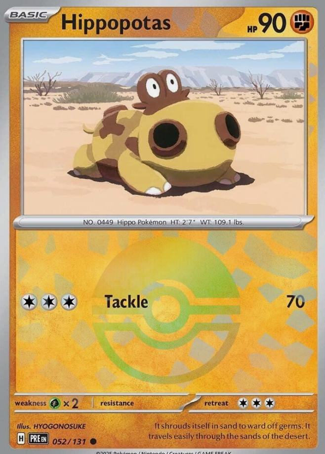 Hippopotas 052/131 Poke Ball