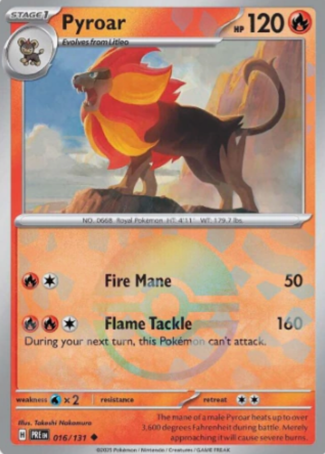 Pyroar 016/131 Poke Ball