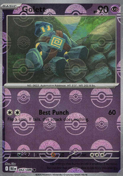 Golett 042/086 Poke Ball
