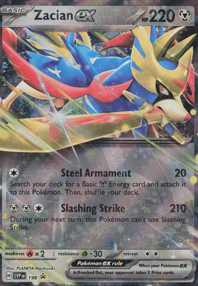 Zacian EX 198 Promo