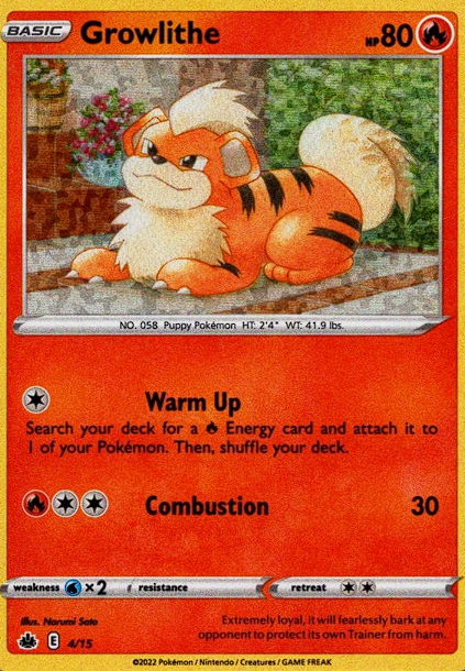 Growlithe 4/15 McDonald's 2022