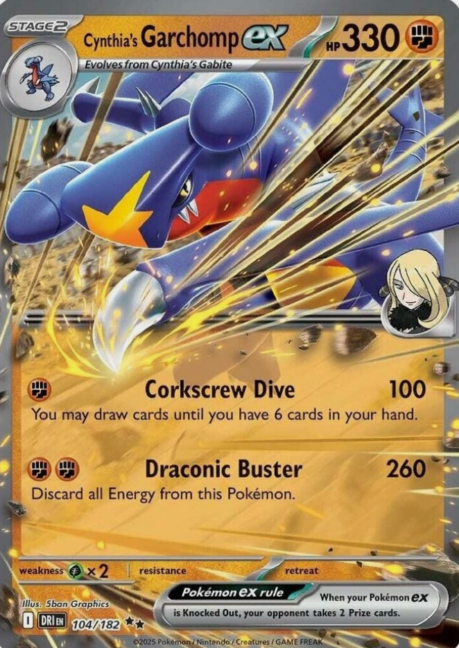 Cynthia's Garchomp EX 104/182