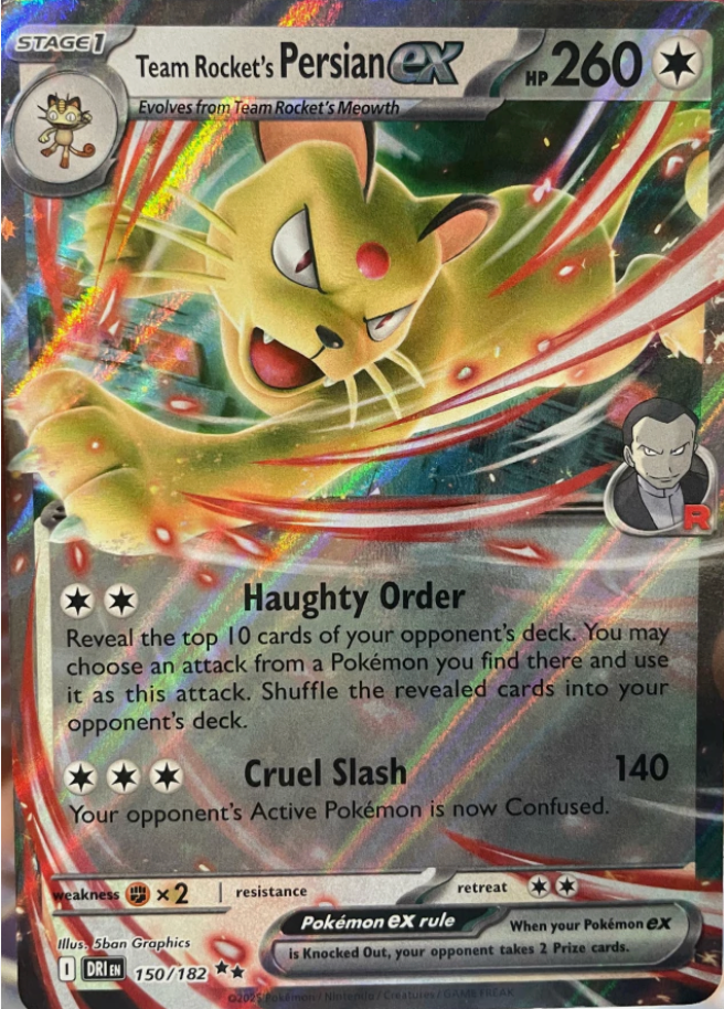 Team Rocket's Persian EX 150/182