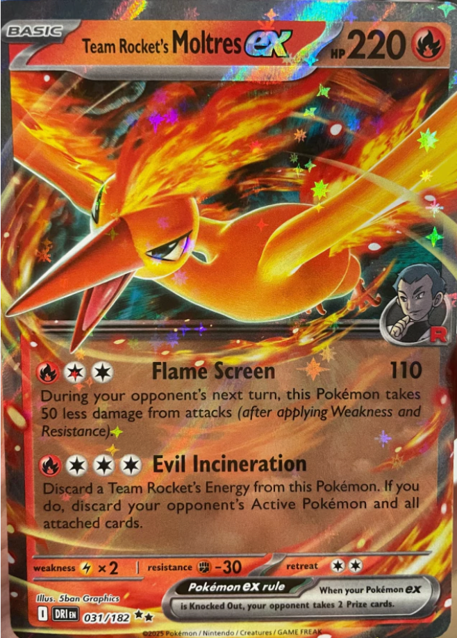 Team Rocket's Moltres EX 031/182