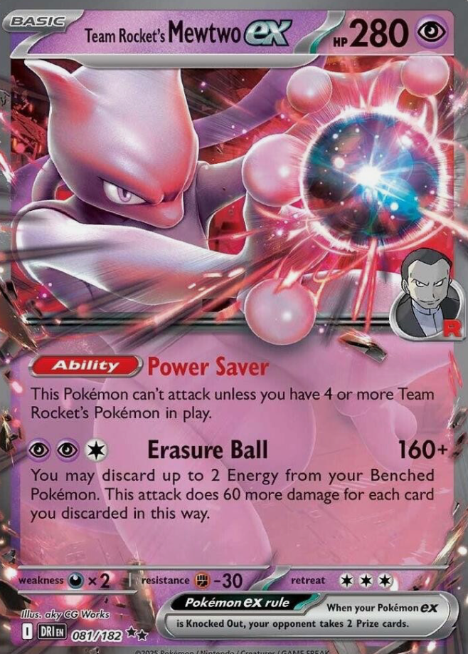 Team Rocket's Mewtwo EX 081/182