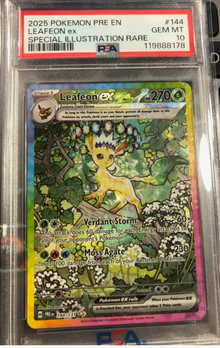 Leafeon EX 144 PSA 10 INGLÉS