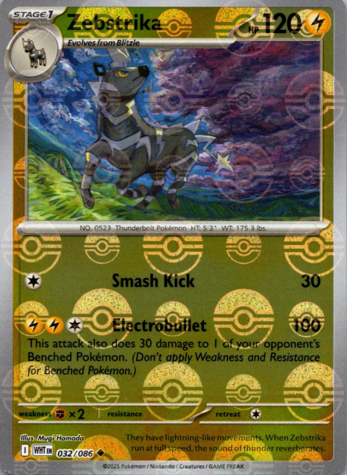 Zebstrika 032/086 Poke Ball