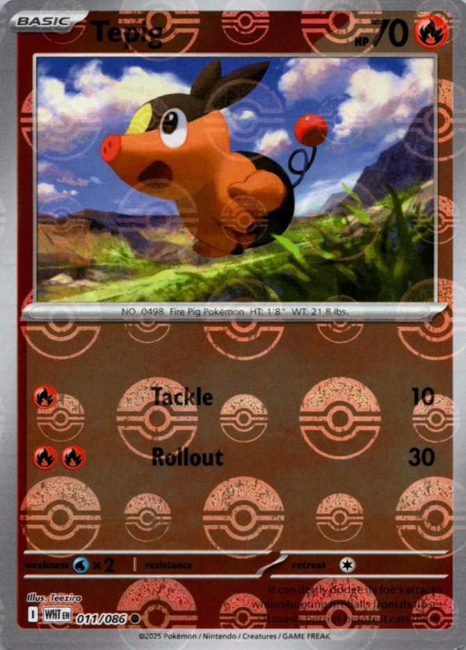 Tepig 011/086 Poke Ball
