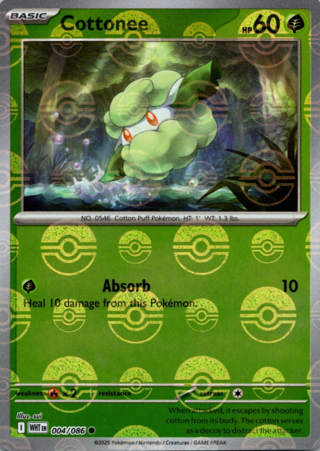 Cottonee 004/086 Poke Ball
