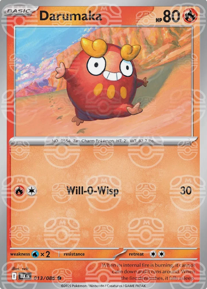Darumaka 013/086 Master Ball