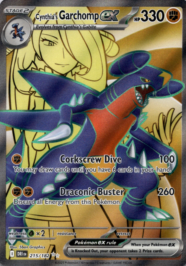 Cynthia's Garchomp EX 215/182