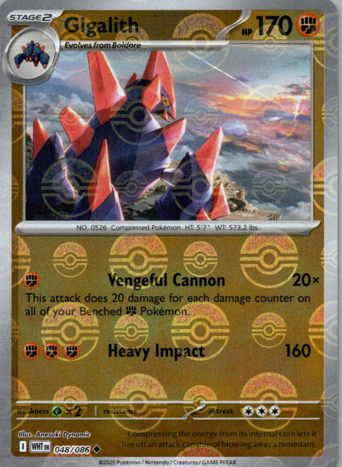 Gigalith 048/086 Poke Ball