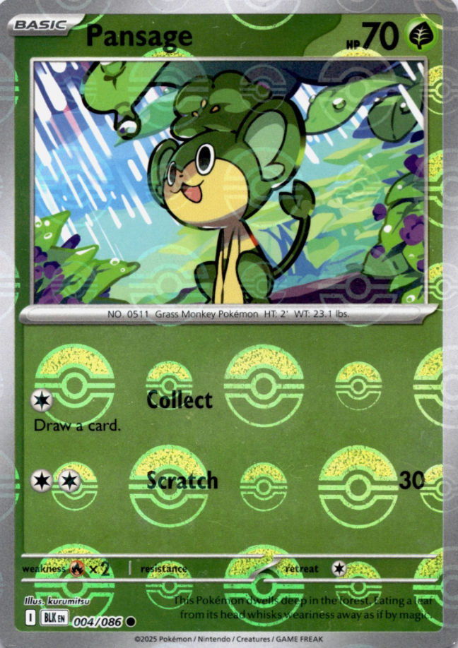 Pansage 004/086 Poke Ball