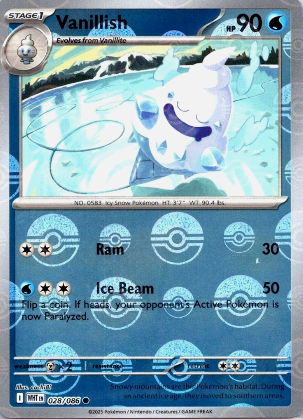 Vanillish 028/086 Poke Ball