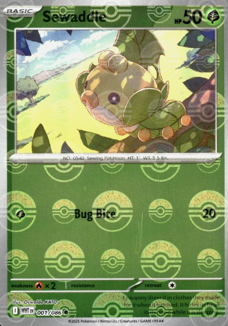 Sewaddle 001/086 Poke Ball