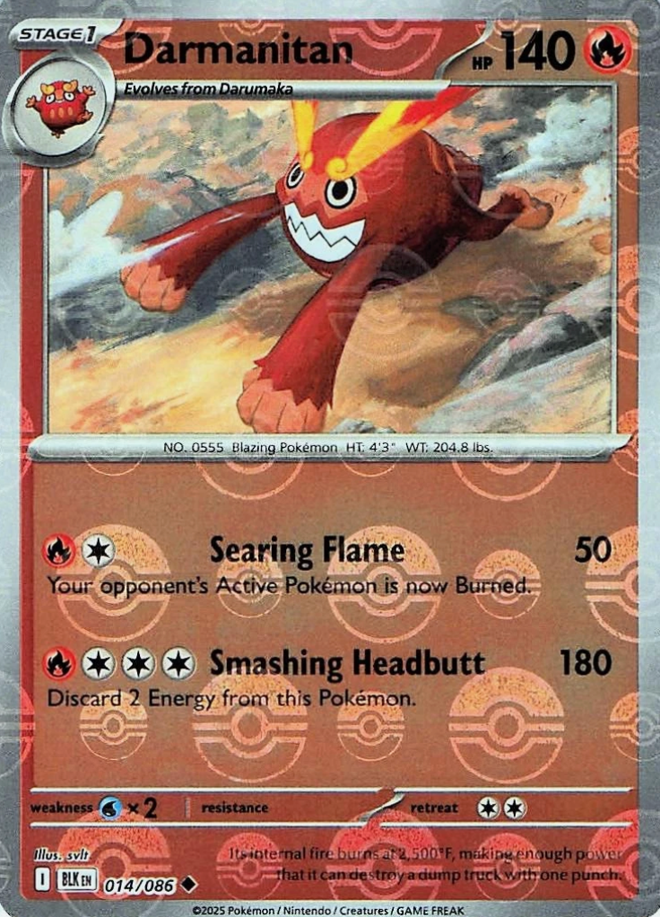 Darmanitan 014/086 Poke Ball