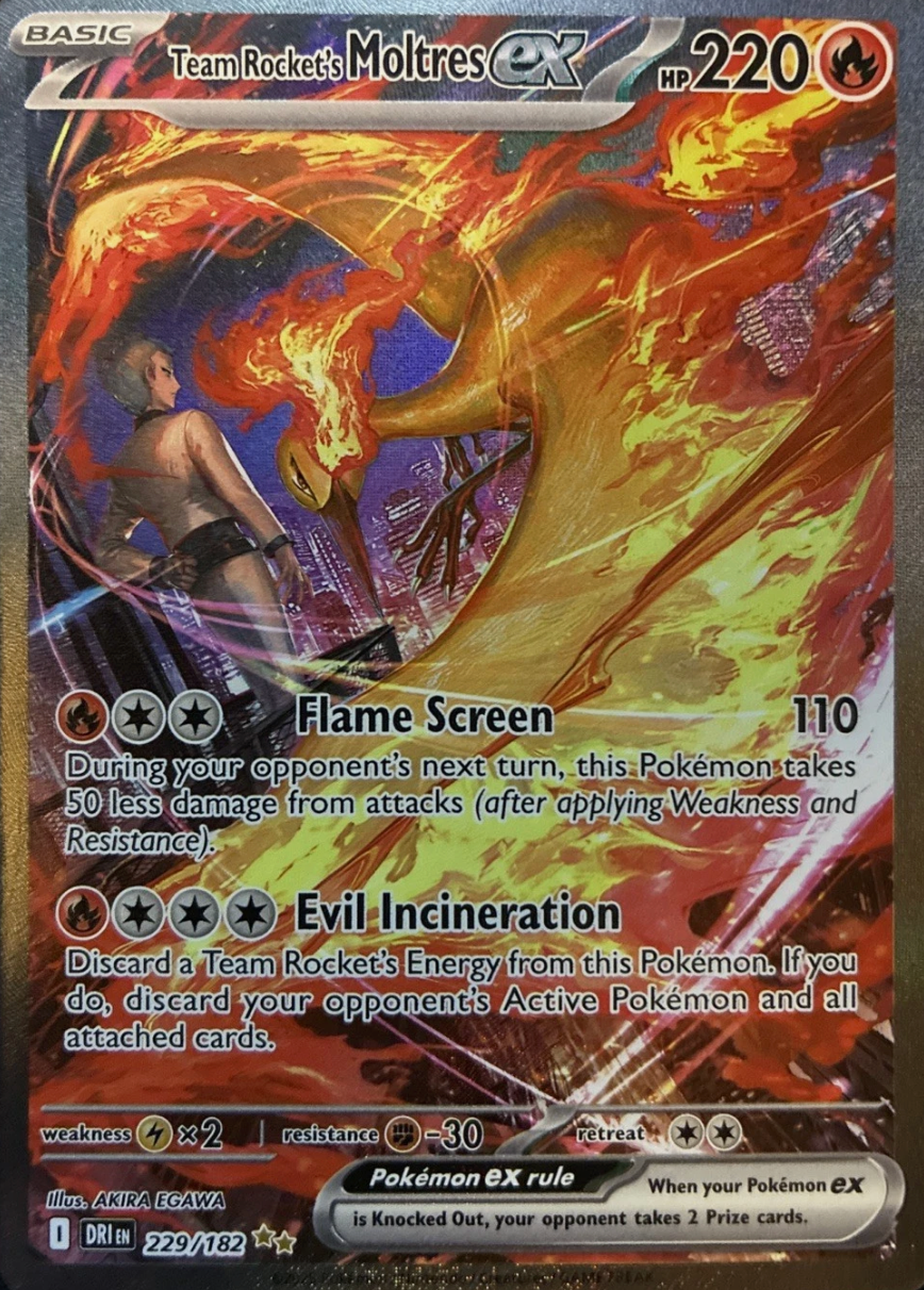 Team Rocket's Moltres EX 229/182