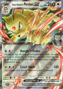 Team Rocket's Persian EX 218 PROMO