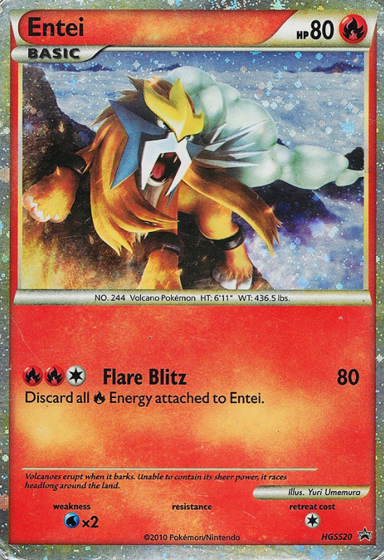 Entei HGSS20 Promo