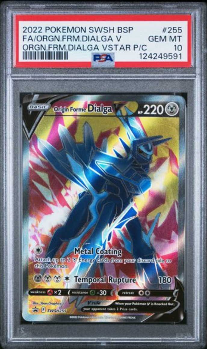 Origin Forme Dialga SWSH255 PSA 10