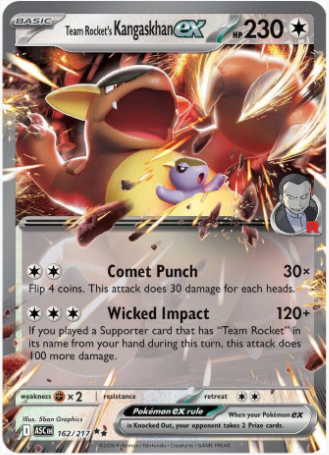 Team Rocket's Kangaskhan EX 162/217