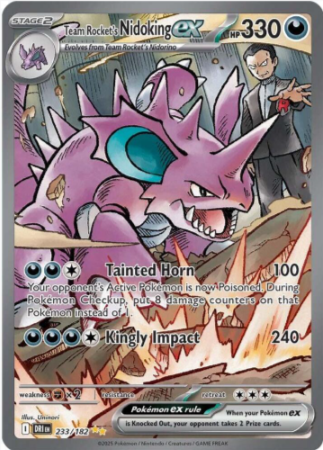 Team Rocket's Nidoking EX 233/182
