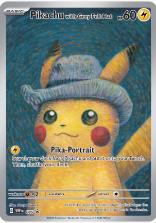 Pikachu with Grey Felt Hat 085 PROMO