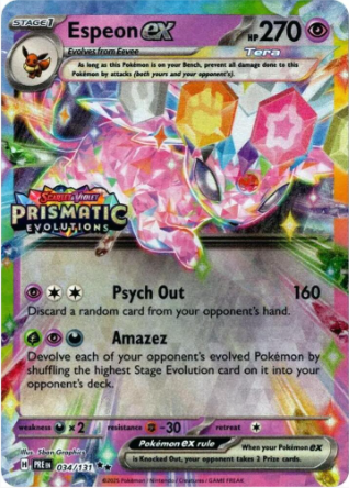 Espeon ex 034/131 (Prismatic Evolutions Stamp)