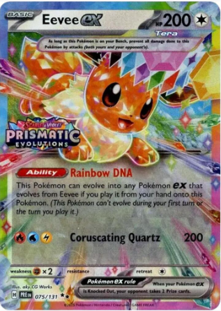 Eevee ex 075/131 (Prismatic Evolutions Stamp)