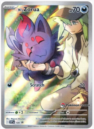N's Zorua 189 (Pokemon Center Exclusive) PROMO