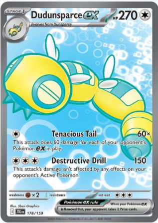Dudunsparce ex 178/159