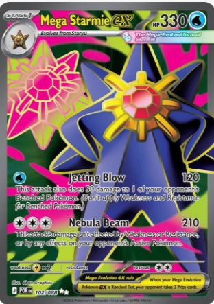 Mega Starmie EX 102/088