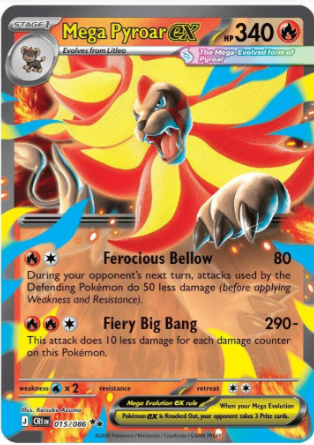 Mega Pyroar EX 015/086