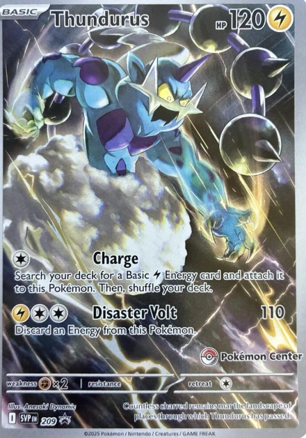 Thundurus 209 Promo (Pokemon Center)