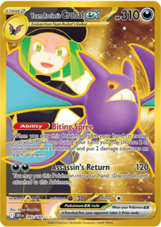 Team Rocket's Crobat EX 242/182